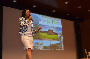 Jakaira Cid durante su ponencia