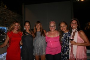 Conchi ángulo, Paola de los santos, Teresa calle, Michelle Rosset, Lesslie Rodríguez y Nuria villaret