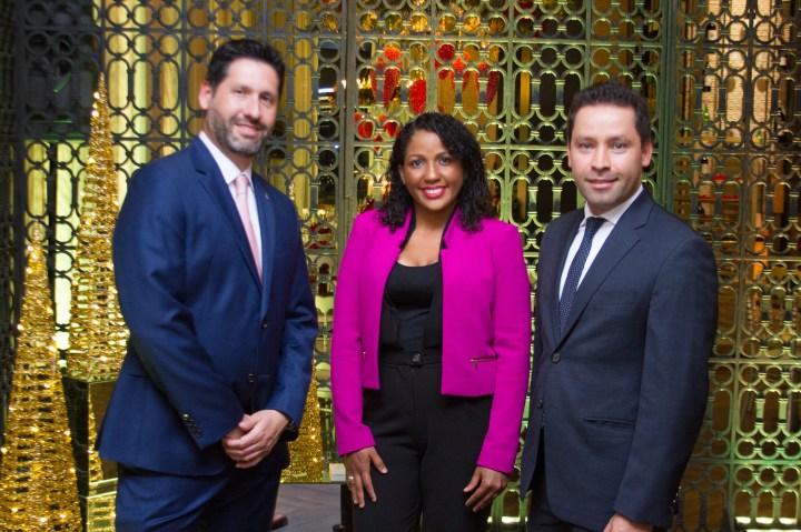 FOTO PRINCIPAL.- Alejandro larrondo, Katherine Sánchez y Xavier Pineda Madrid